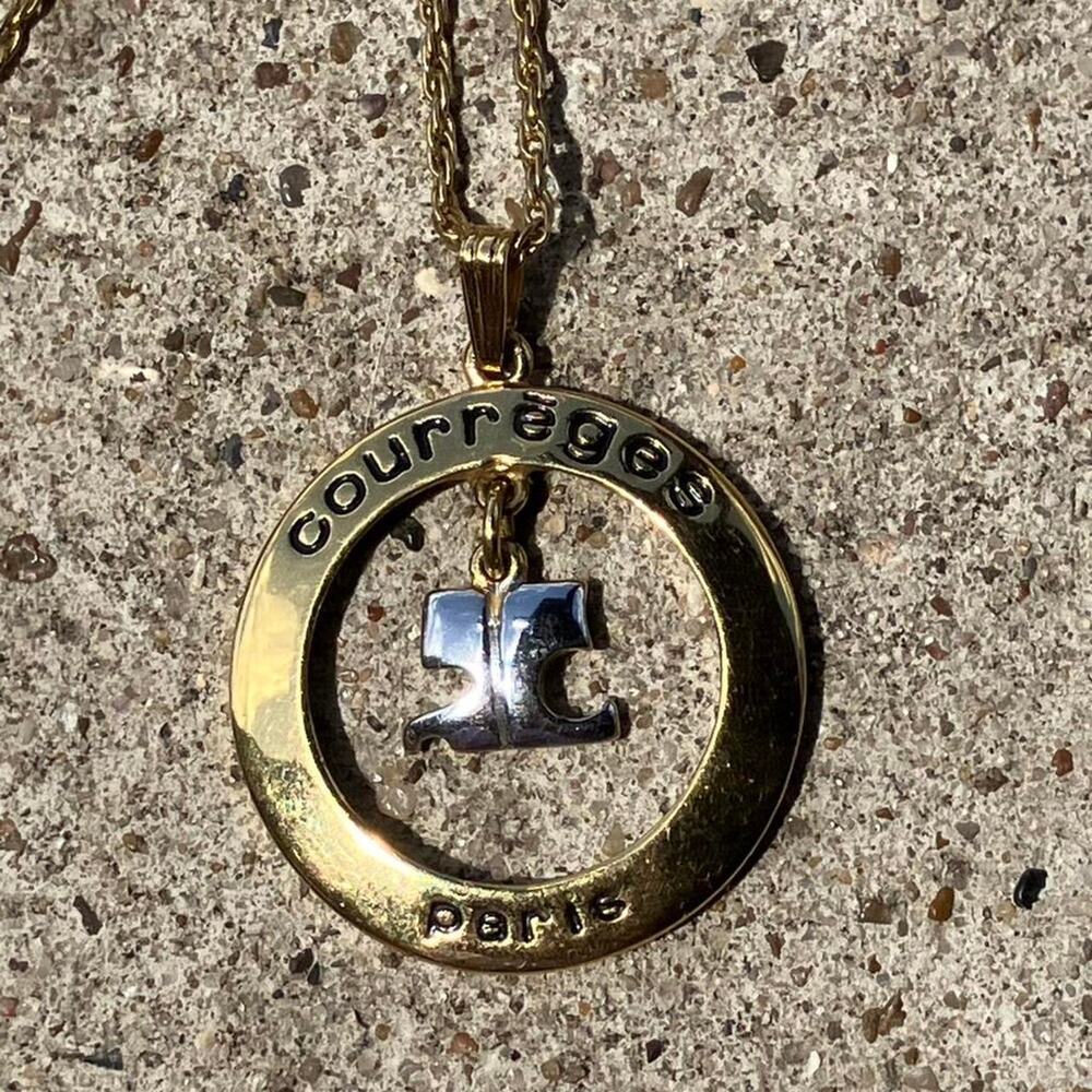y2k Courreges necklace
